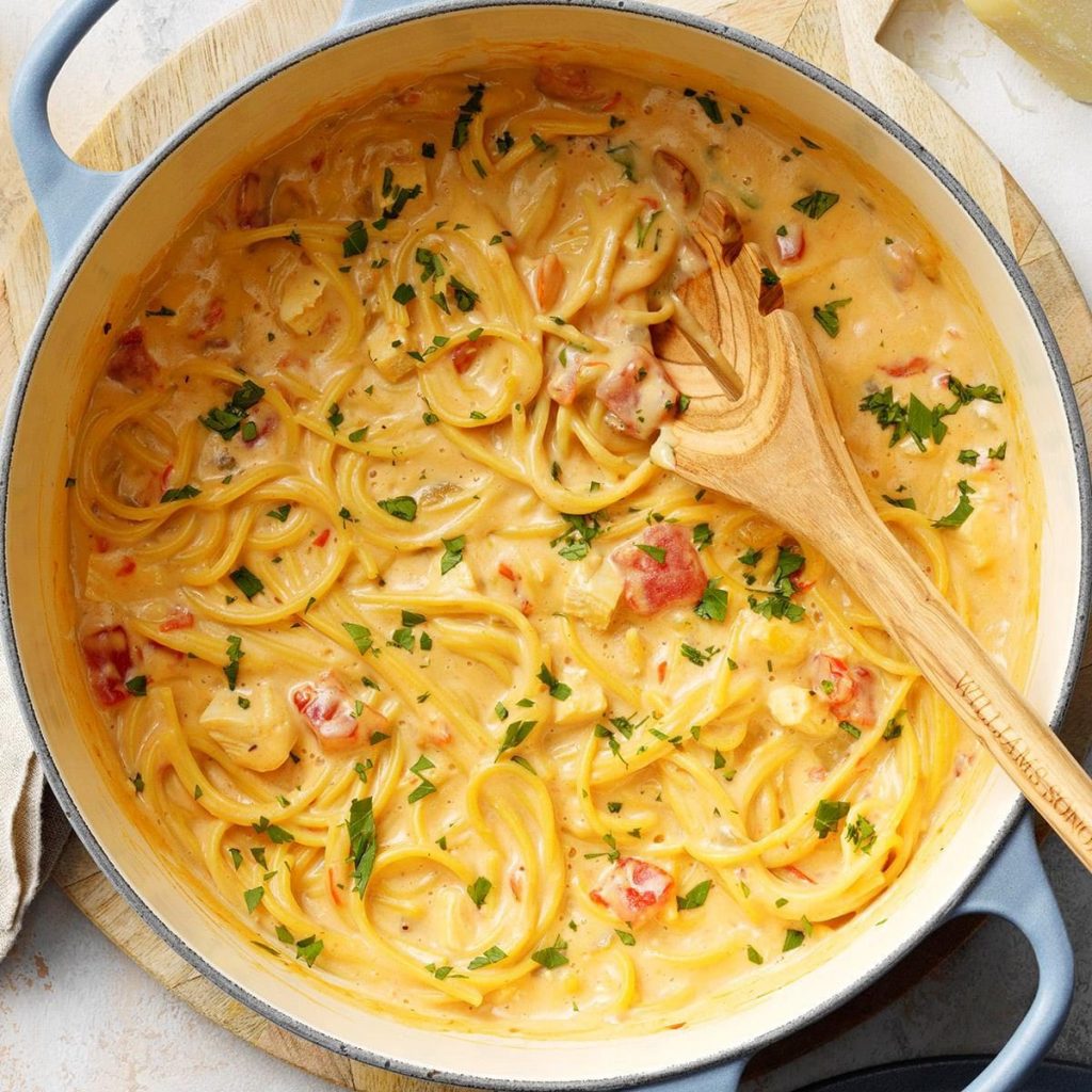 Creamy Chicken Spaghetti